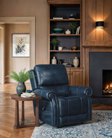 Eisley Power Recliner With Power Headrest, Lumbar And Lift - Blue by Hooker Furniture - View 3