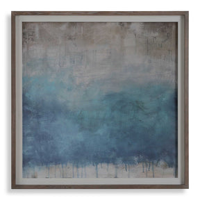 Serenity Paused Framed Abstract Print - Blue by Uttermost - View 1
