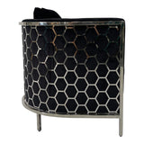 Black and Silver Sofa Chair - Home Elegance USA