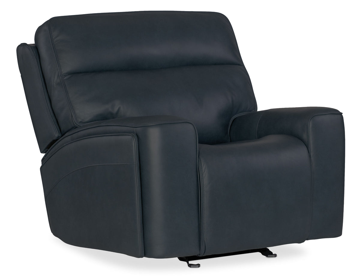 Riverton Power Gliding Recliner With Power Headrest/Lumbar - Blue by Hooker Furniture - View 2