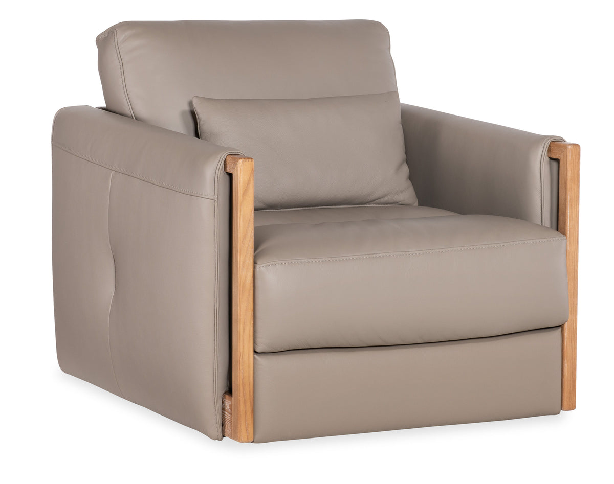 Meridian Swivel Chair - Gray by Hooker Furniture - View 1