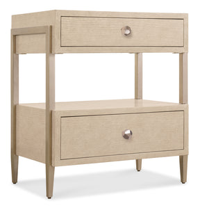 Westwood Two-Drawer Nightstand - Beige by Hooker Furniture - View 1