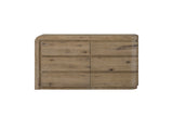 Curved Dresser in English Knotty Oak
