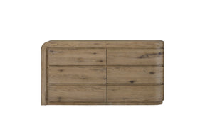 Curved Dresser in English Knotty Oak