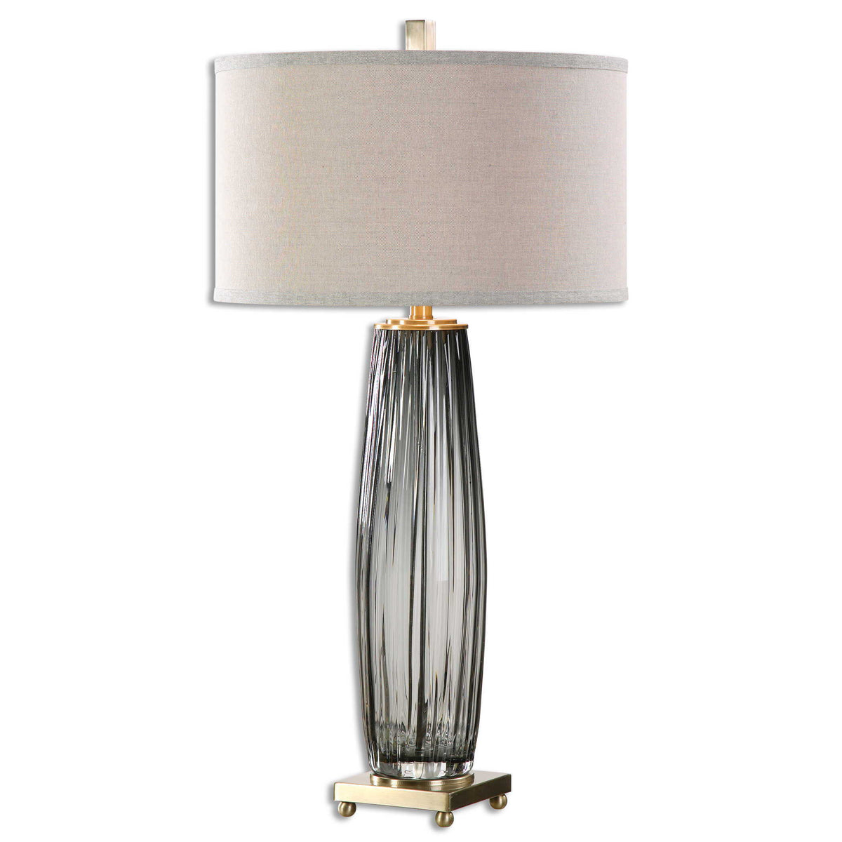 Vilminore Glass Table Lamp - Gray / Beige by Uttermost - View 1