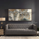 Behind The Falls Abstract Art - Beige / Light Brown by Uttermost - View 5