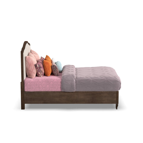 Bellevue Queen Bed - Light Gray / Whiskey Brown | Flexsteel