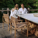 Sumba Golden Flax Outdoor Dining Chair - Light Brown by Uttermost - View 3