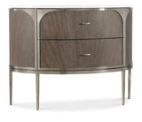 Modern Mood Two Mink Drawer Nightstand - Dark Brown / Dark Gray by Hooker Furniture - View 1