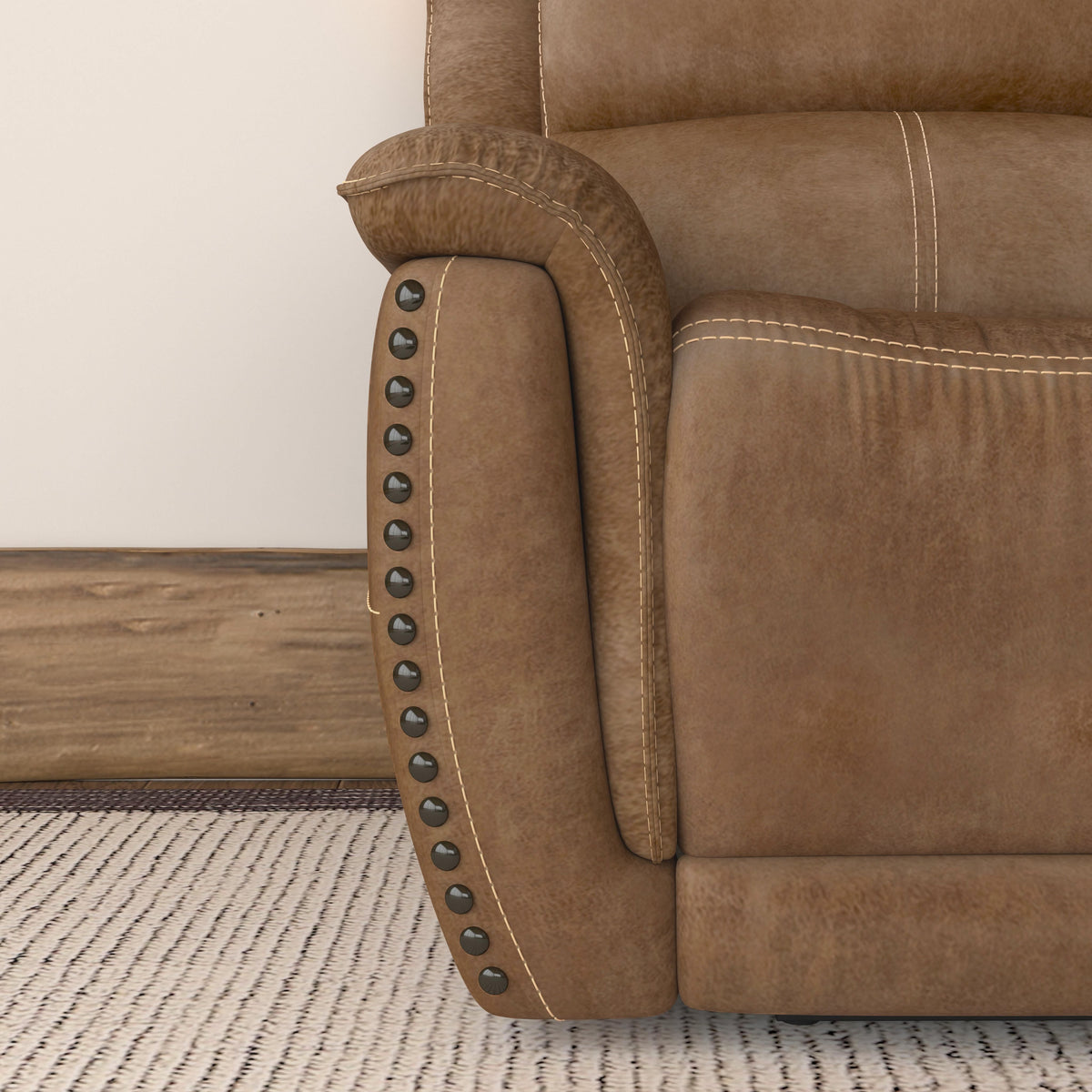 Beau Power Recliner With Power Headrest - Silt | Flexsteel