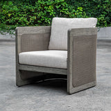 Dartmoor Outdoor Barrel Chair Weathered Gray - Light Gray by Uttermost - View 2
