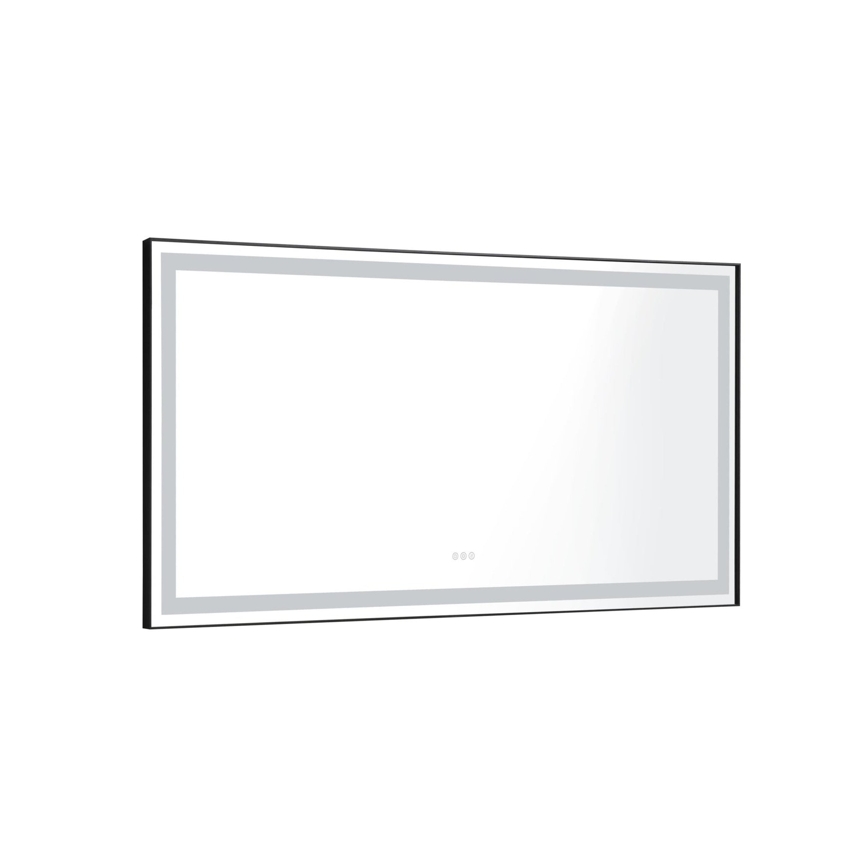 72 in. W x 36 in. H Black Framed LED Single Bathroom Vanity Mirror in Polished Crystal Bathroom Vanity LED Mirror with 3 Color Lights Mirror for Bathroom Wall Smart Lighted Vanity Mirror - W1272105900 - image - 9