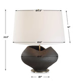 Nocturne Table Lamp - Black by Uttermost - View 8