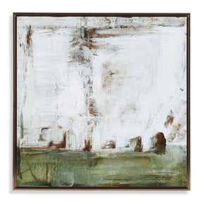 The Boardwalk Framed Abstract Art - White by Uttermost - View 1