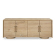 Evanston 4 Door Natural Oak Cabinet Woodtone - Light Brown by Uttermost - View 1