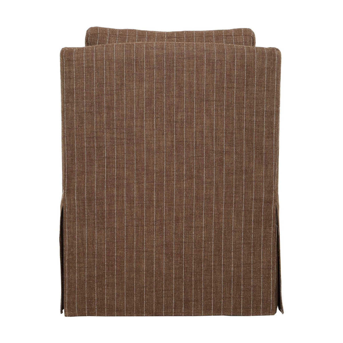 Luisa Pinstripe Swivel Chair - Dark Brown by Uttermost - View 6