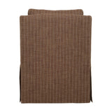 Luisa Pinstripe Swivel Chair - Dark Brown by Uttermost - View 6