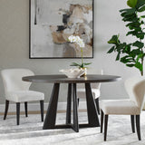 Pulsar Round Walnut Dining Table - Gray by Uttermost - View 2