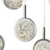 Bubbling Glow Rectangular Chandelier // Chrome  | Finesse - Home Elegance USA