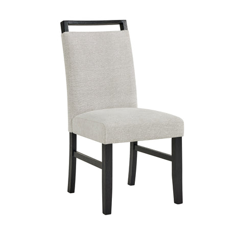 6pc Dining Set Contemporary Style White Faux Marble Rectangular Table Full Back Upholstered Chairs Bench Light Gray Black Finish Dining Room Wooden Furniture - sold by Home Elegance USA