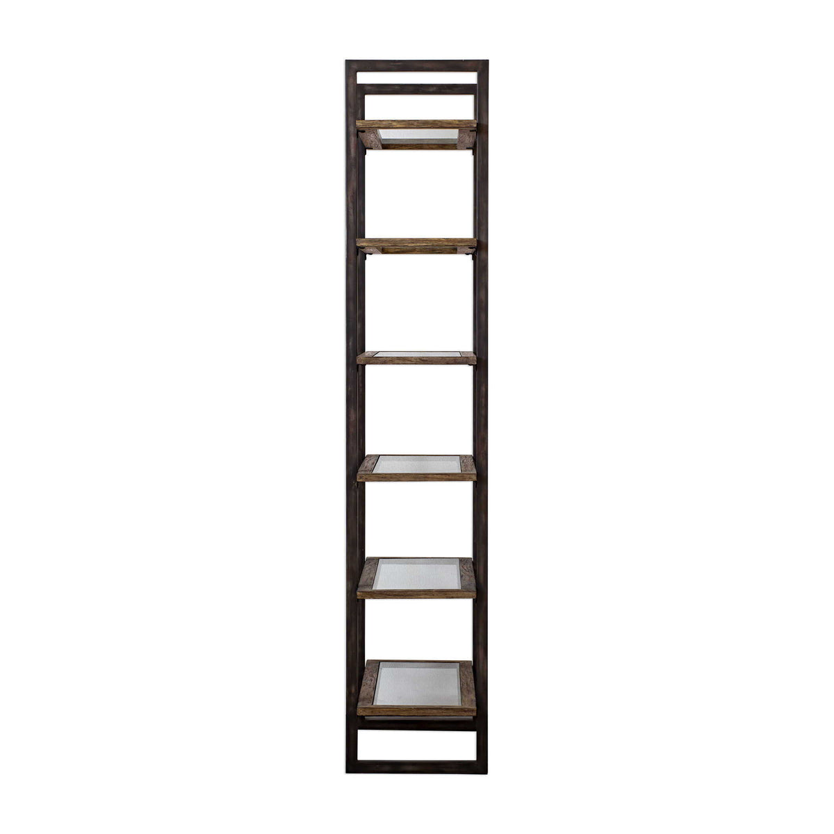 Olwyn Industrial Etagere - Dark Brown / Dark Gray by Uttermost - View 4