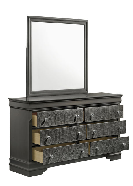 Blaze Upholstered Modern Style 4 Pc Twin Bedroom Set with LED Headboard Made with Wood in Metallic Gray(CA WAREHOUSE) - sold by Home Elegance USA