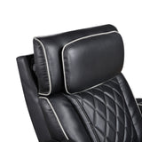 Fairway 2-Piece Power Reclining Sofa & Loveseat in Black Faux Leather | Homelegance - Home Elegance USA