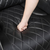 Fairway 2-Piece Power Reclining Sofa & Loveseat in Black Faux Leather | Homelegance - Home Elegance USA