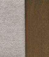 Queen Fantasia - Contemporary Walnut & Grey Bed with Two Nightstands - View Image 1
