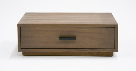 Queen Fantasia - Contemporary Walnut & Grey Bed with Two Nightstands - View Image 1