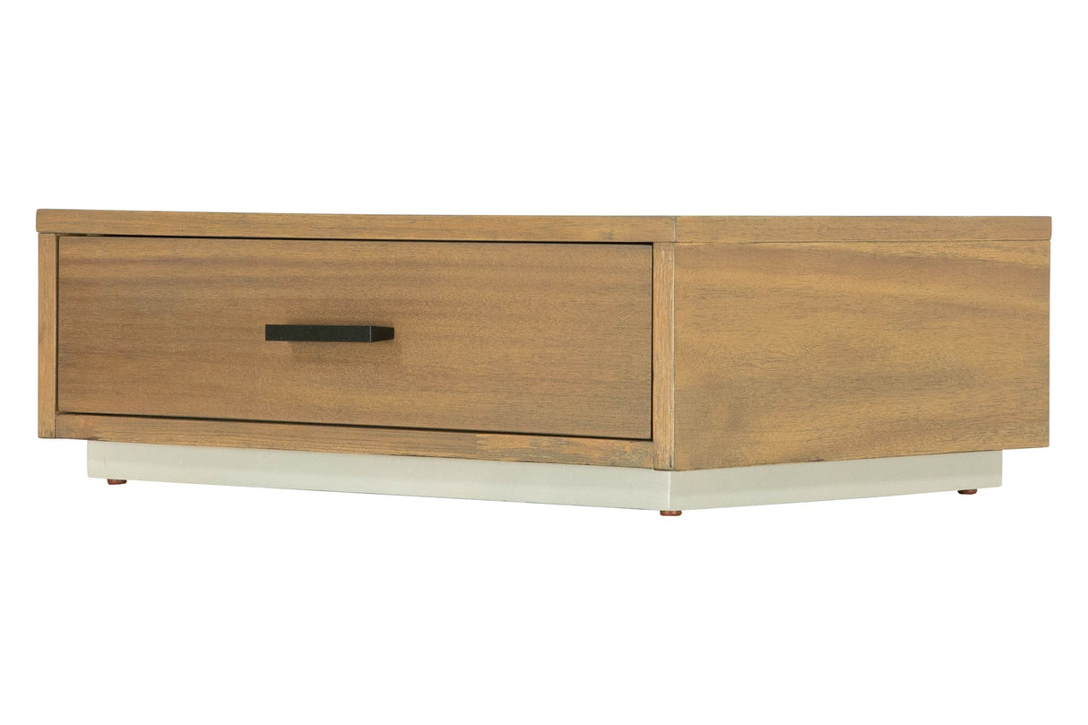 Eastern King Fantasia - Contemporary Walnut & Grey Bed with Two Nightstands - View Image 1
