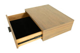 Eastern King Fantasia - Contemporary Walnut & Grey Bed with Two Nightstands - View Image 1