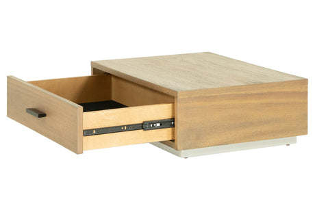 Eastern King Fantasia - Contemporary Walnut & Grey Bed with Two Nightstands - View Image 1