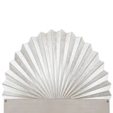 Fantosini Eastern King Fan Bed in Silver Leaf Finish | AICO by Michael Amini