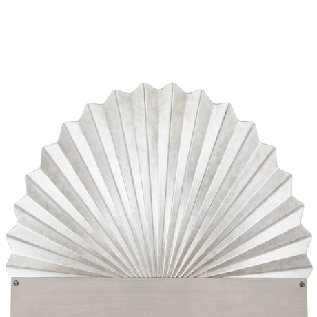 Fantosini Eastern King Bed - Fan Shaped in Silver Finish | AICO by Michael Amini - sold by Home Elegance USA