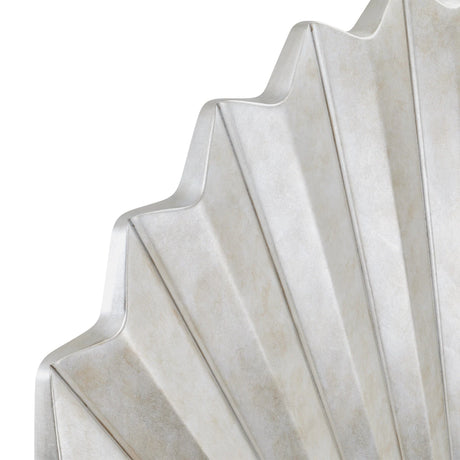 Fantosini Eastern King Bed - Fan Shaped in Silver Finish | AICO by Michael Amini - sold by Home Elegance USA