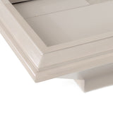 Fantosini Eastern King Fan Bed in Silver Leaf Finish | AICO by Michael Amini