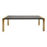 Modrest Fauna - Modern Wenge and Brass Dining Table