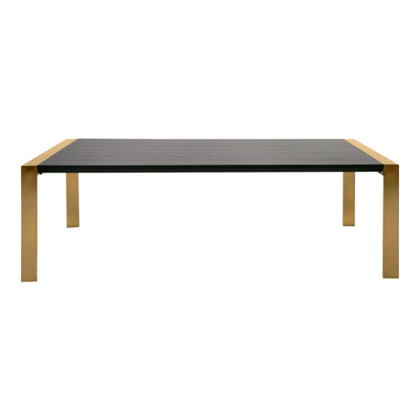 Modrest Fauna - Modern Wenge and Brass Dining Table