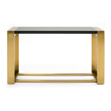 Modrest Fauna - Modern Wenge and Brass Console Table