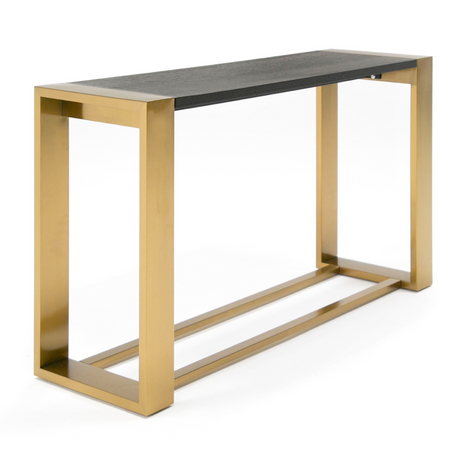 Modrest Fauna - Modern Wenge and Brass Console Table