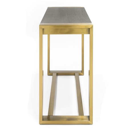 Modrest Fauna - Modern Wenge and Brass Console Table
