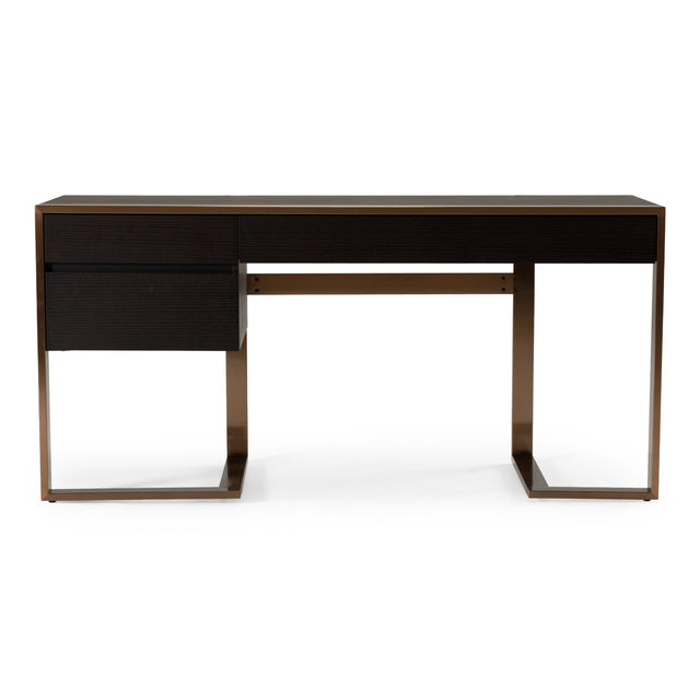 Modern Fauna Wenge and Rosegold Desk - View Image 1