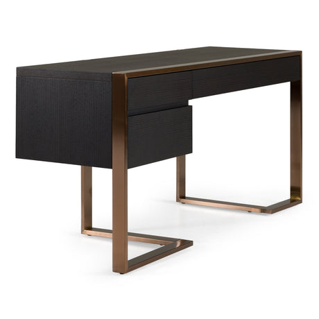 Modern Fauna Wenge and Rosegold Desk - View Image 1