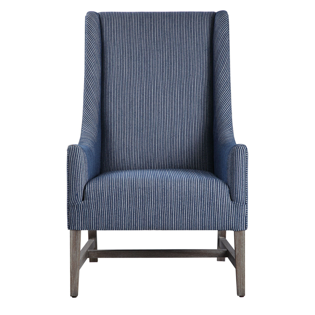 Galiot Wingback Accent Chair - Blue / White by Uttermost - View 1