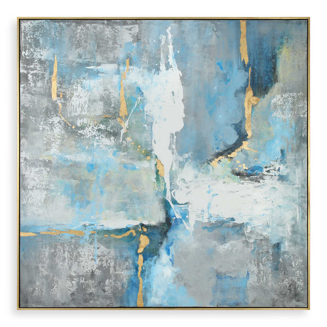 Meditation Modern Art - Light Blue by Uttermost - View 1