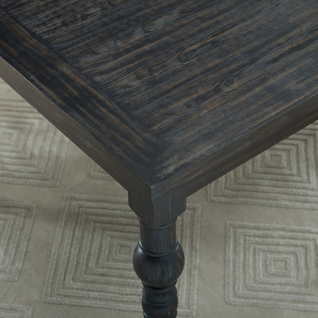 Leviton Urban Style Wood Dark Wash Turned-Leg Dining Set: Table and 6 Chairs - sold by Home Elegance USA