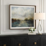Blue Reverie Framed Abstract Lake Print - Light Brown by Uttermost - View 3