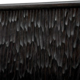 Stevenson Chiseled 4 Door Cabinet Black / Brown / Woodtone - Dark Brown by Uttermost - View 10