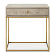 Pembrook Side Table Light Washed / Brass - Beige / Gold by Uttermost - View 1